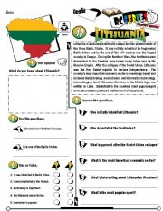 English Worksheet: RC Series_Country Edition_48 Lithuania (Fully Editable + Key)