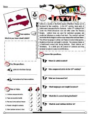 English Worksheet: RC Series_Country Edition_47 Latvia (Fully Editable + Key)