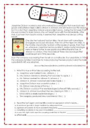 English Worksheet: BAND-AID 