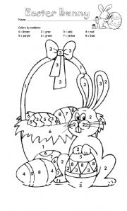 English Worksheet: EASTER BUNNY