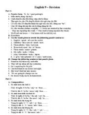 English worksheet: english 9