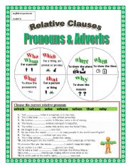 English Worksheet: relative clause