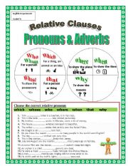 English Worksheet: relative clause