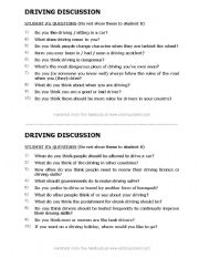 English Worksheet: ROLE PLAY ABOUT LEARNING TO DRIVE