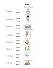 English worksheet: Verbs