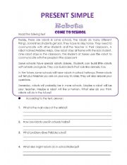 English Worksheet: Reading Comprehension