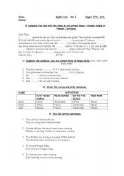 Simple present vs present continuous