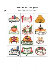 English Worksheet: Months of the year