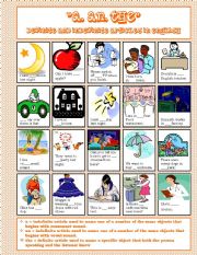 English Worksheet: A, An, The