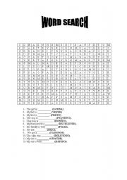 English worksheet: Word search