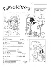 English Worksheet: Prepositions of place: Baby Tunes!
