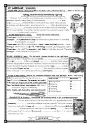 English Worksheet: LANGUAGE PART FOR 9TH B.E. TUNISIAN SCHOOLS