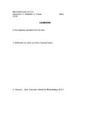 English worksheet: Log Book