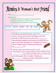 Monkey Is Womans Best Friend