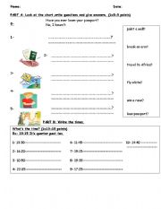 English worksheet: HAVE YOU EVER...?