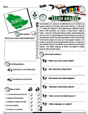 English Worksheet: RC Series_Level 01_Country Edition_52 Saudi Arabia (Fully Editable + Key)