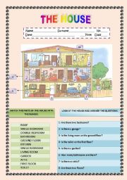 English Worksheet: The House