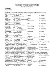 English verb tenses