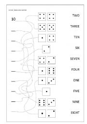 English Worksheet: NUMBERS from 1 to 10