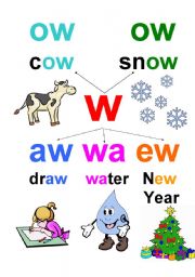 English Worksheet: w-digraphs