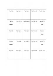 English Worksheet: A list of food. 