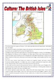 English Worksheet: The British Isles