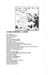 English Worksheet: Dracula, clean teeth for a dirty job