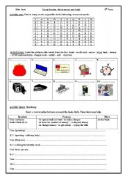 English Worksheet: Group session about Money