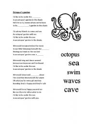 English Worksheet: Octopuss Garden by the BEatles