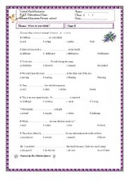 English Worksheet: vocabulary