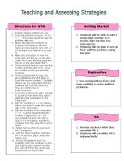 English Worksheet: adding 2 digit numbers