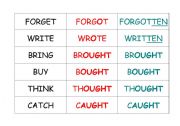 English Worksheet: Irregular Verbs Game