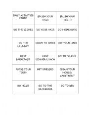 English Worksheet: Daily Activities