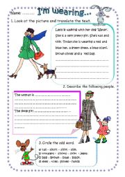 English Worksheet: DESCRIBING PEOPLE