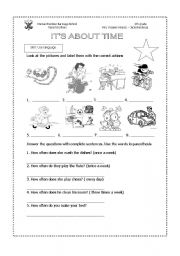 English Worksheet: How often