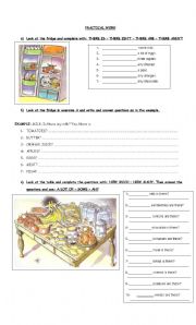 English Worksheet: there is/are