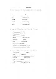 English worksheet: Greetings