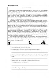 English Worksheet: Drugs in Sport