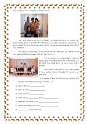 English Worksheet: Japan family