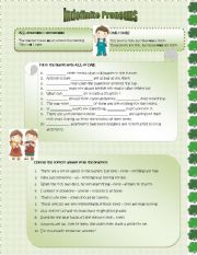 English Worksheet: Indefinite Pronouns