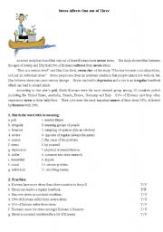 English Worksheet: Stress: communicative exercise