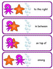 Where is the Octopus Preposition Dominoes and Memory Cards with Poster Part 3 of 4