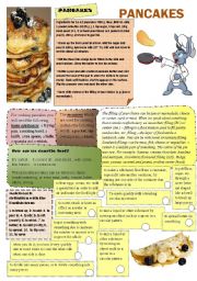 English Worksheet: Pancakes