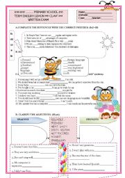 English Worksheet: 8th GRADES 2nd TERM 2nd EXAM