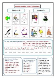 English Worksheet: Phonetic symbols