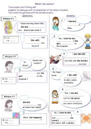 English Worksheet: whats the matter at the doctor