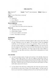 English Worksheet: Project on 
