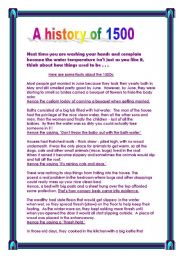 English Worksheet: A history of 1500