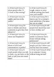 English Worksheet: Is it the right thing to do? (Manners)