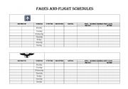 English Worksheet: airline ticket